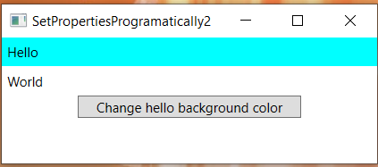 Wpf set label text